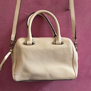 Kate Spade Rose Pink Satchel with Structured Design and Top Handles